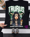 Taurus Zodiac Graphic Tee – Dependable, Persistent & Dedicated