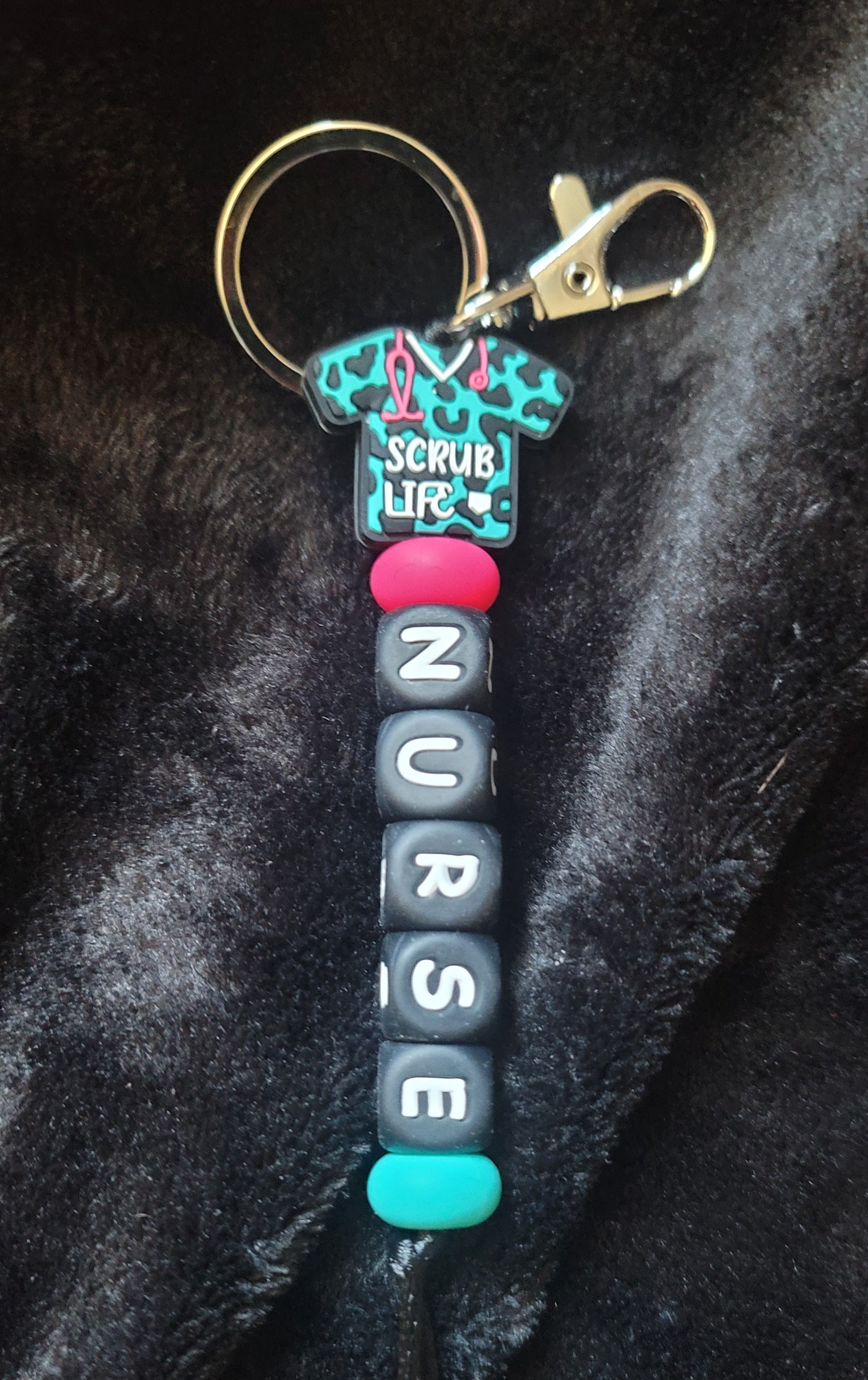 Scrub Life Nurse Keychain & Wristlet Set