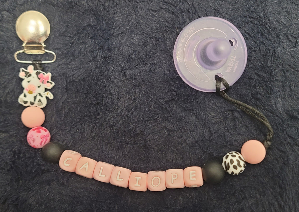 Personalized Silicone Pacifier Clip
