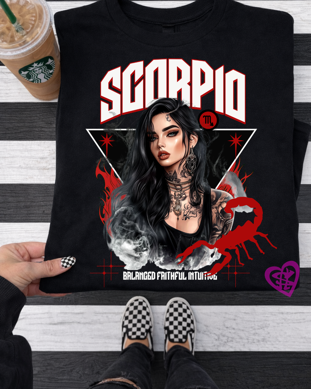 Scorpio Zodiac Graphic Tee – Balanced, Faithful & Intuitive