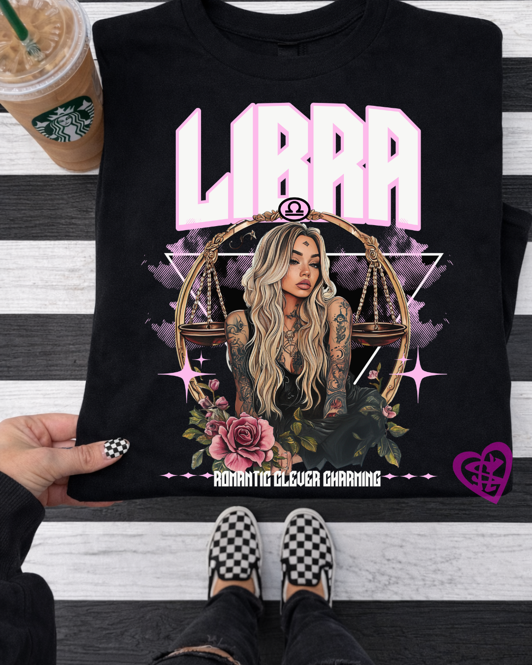 Libra Zodiac Graphic Tee – Romantic, Clever & Charming