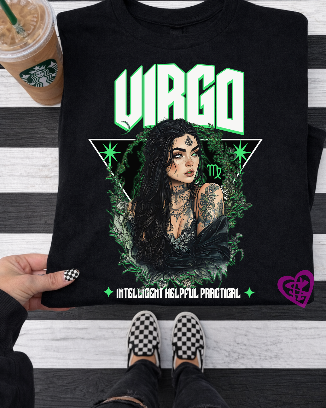 Virgo Zodiac Graphic Tee – Intelligent, Helpful & Practical