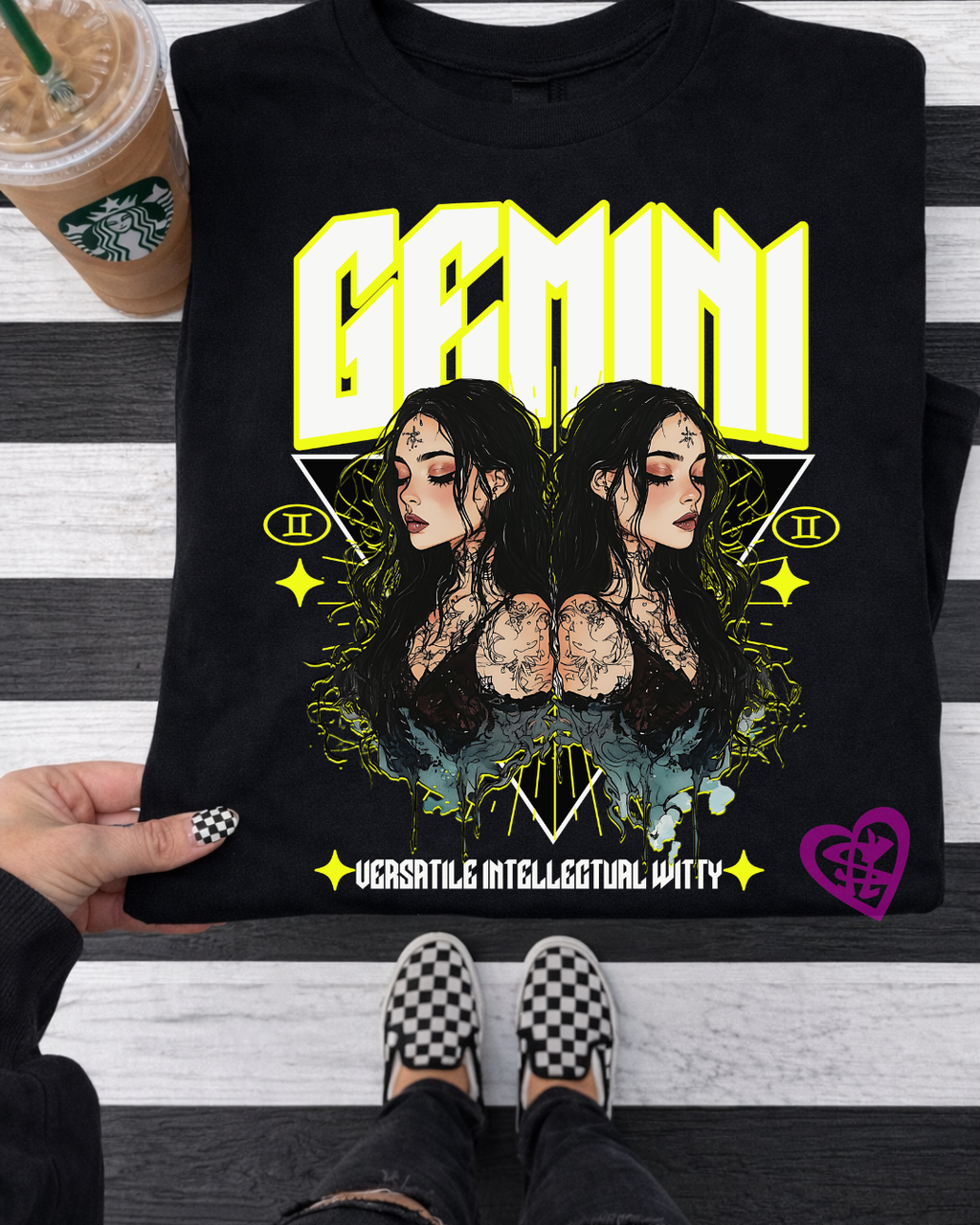 Gemini Zodiac Graphic Tee – Versatile, Intellectual & Witty
