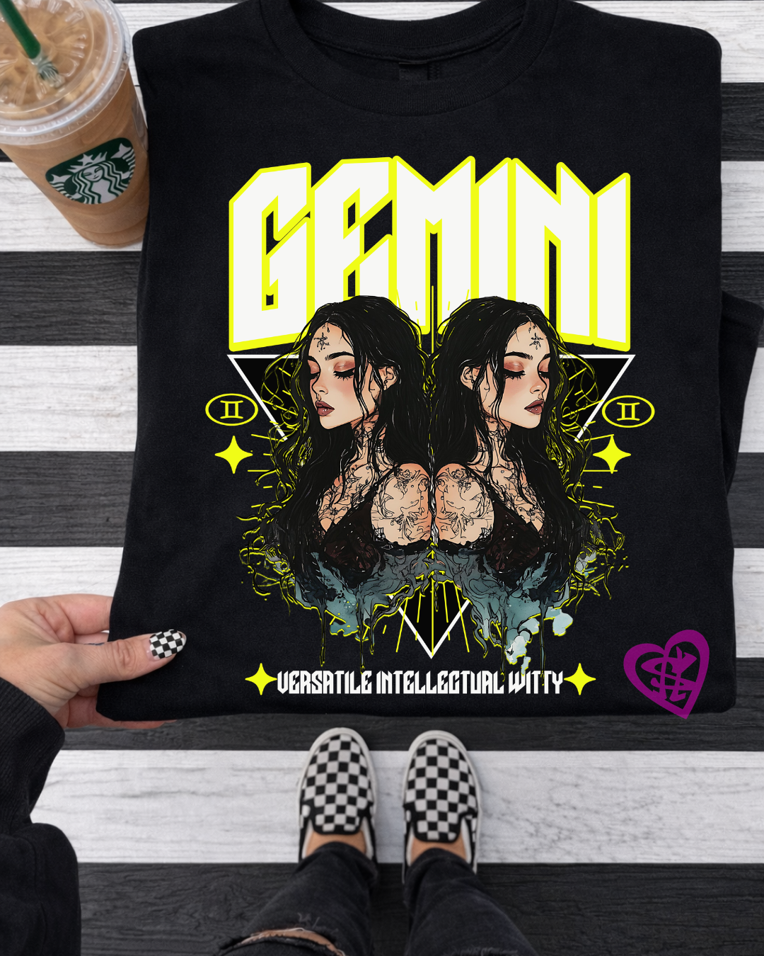 Gemini Zodiac Graphic Tee – Versatile, Intellectual & Witty