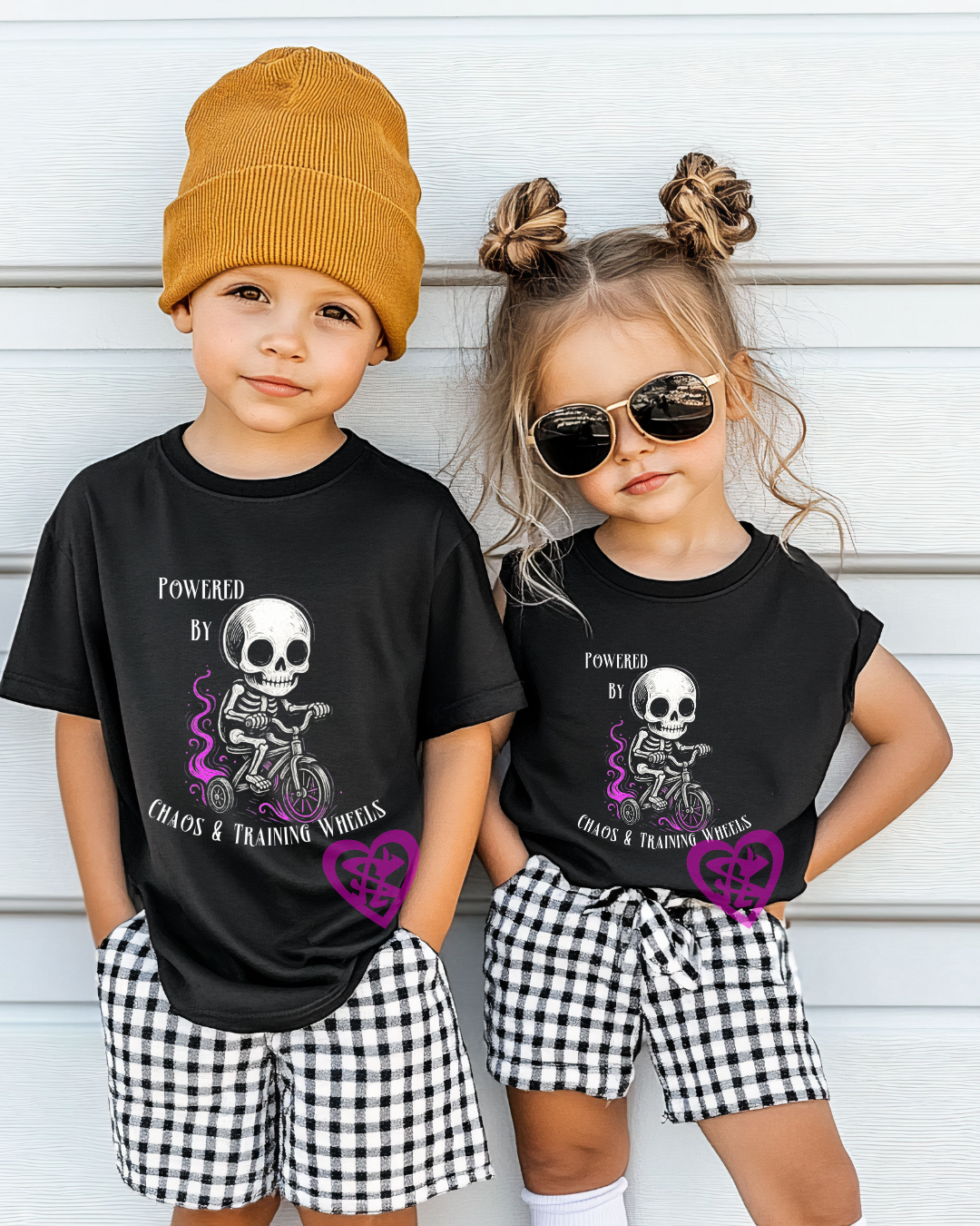 Chaos & Training Wheels Kids Tee