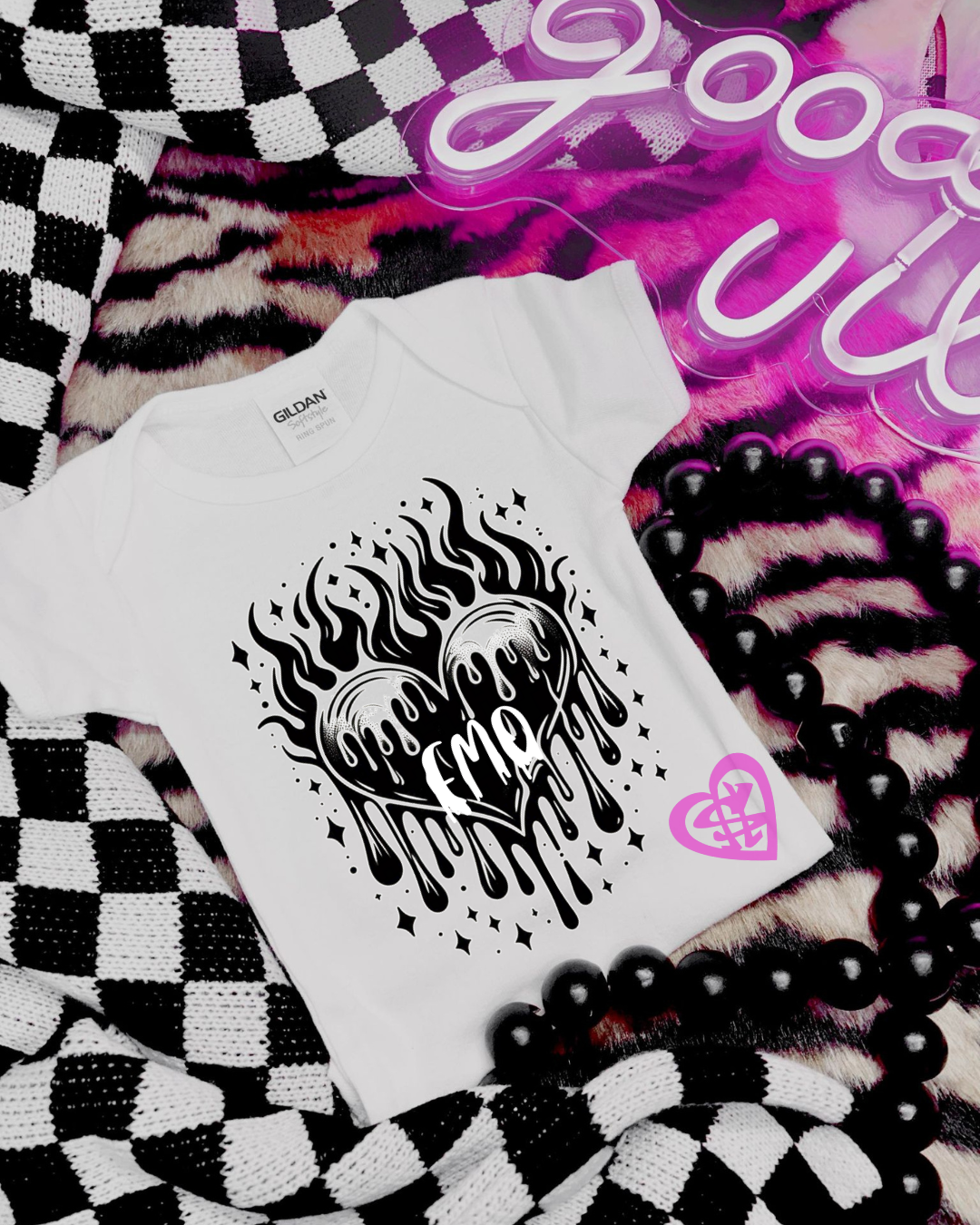Flamin' Heart Kids Tee
