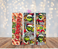 Grinch 20oz Straight Tumbler — Merry Grinchmas