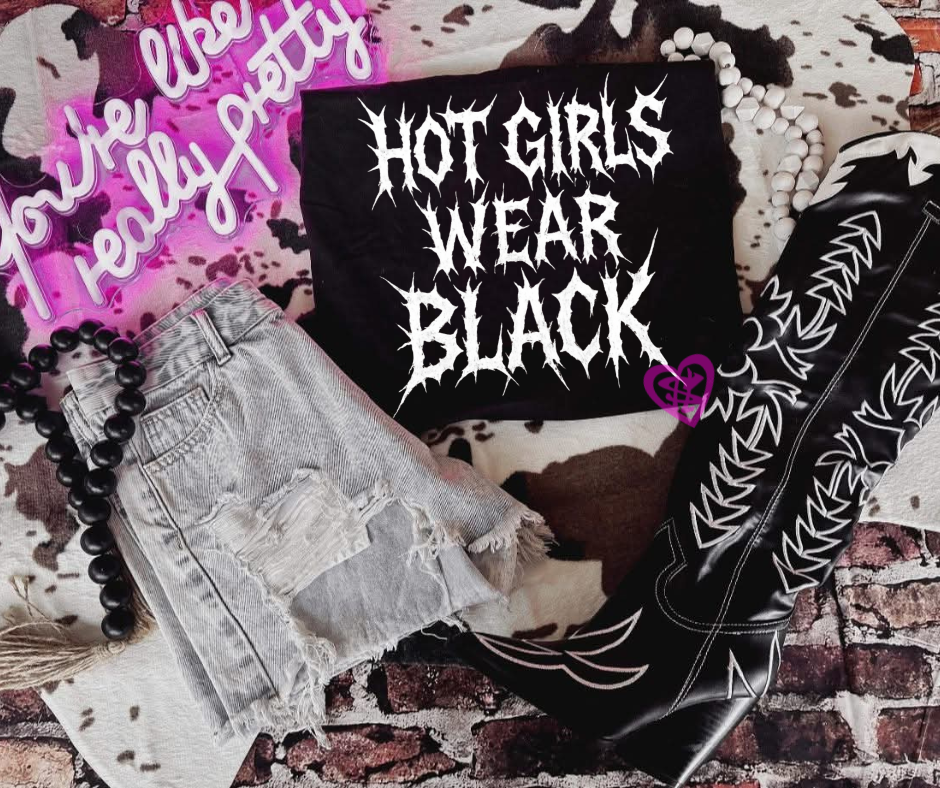 Hot Girls Wear Black Graphic Tee