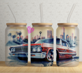 Lowrider Life 16oz Frosted Glass Can