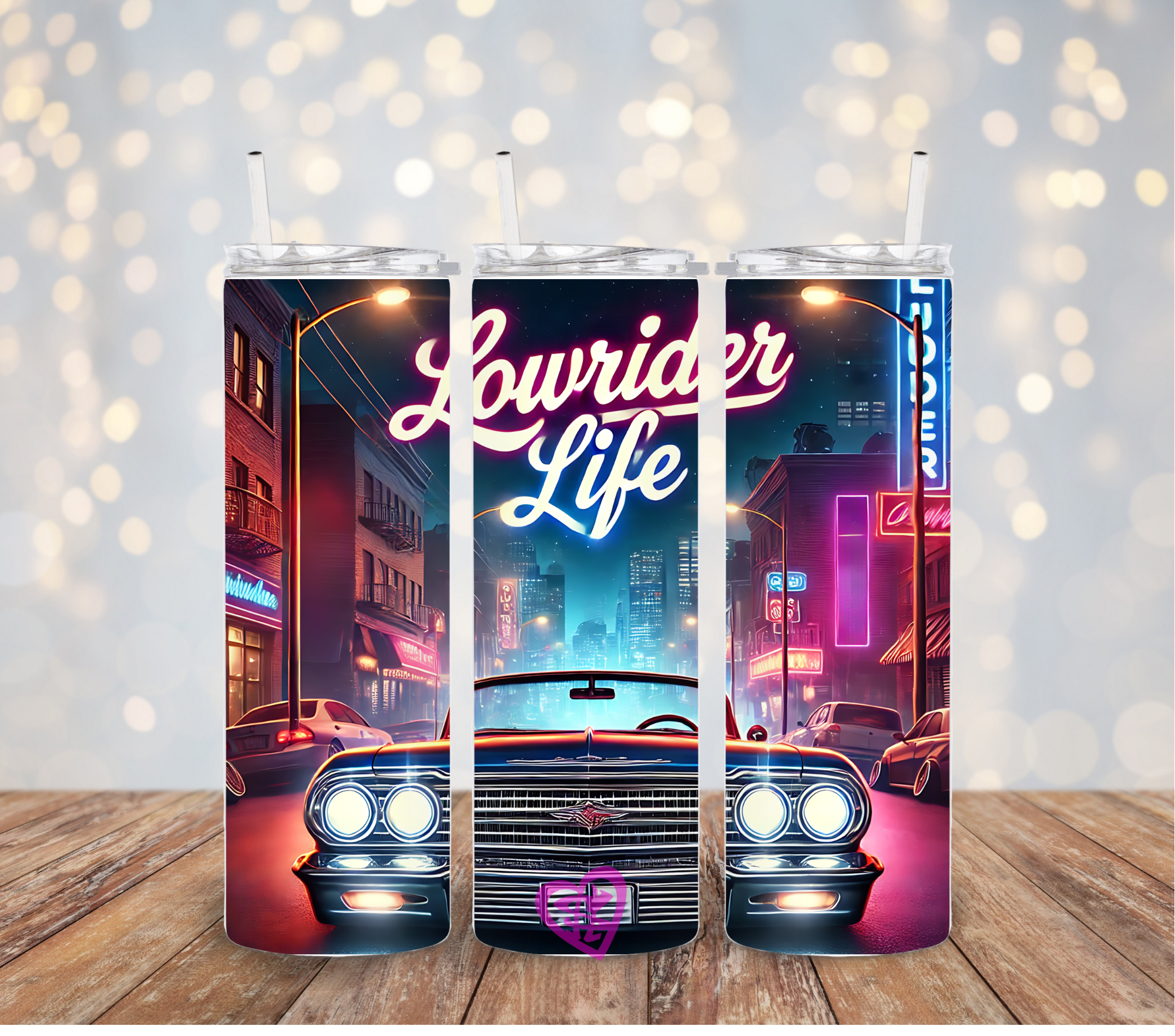 Lowrider Life 3 20oz Straight Tumbler