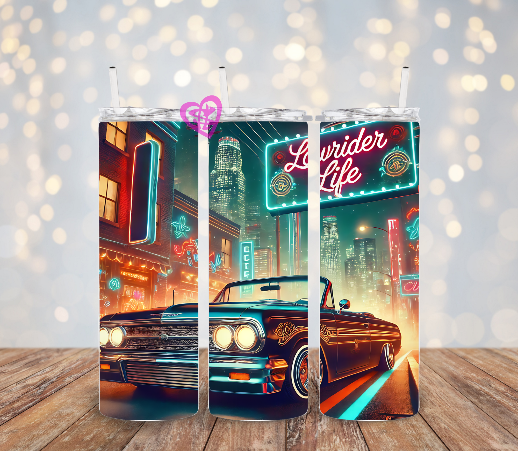 Lowrider Life 4 20oz Straight Tumbler