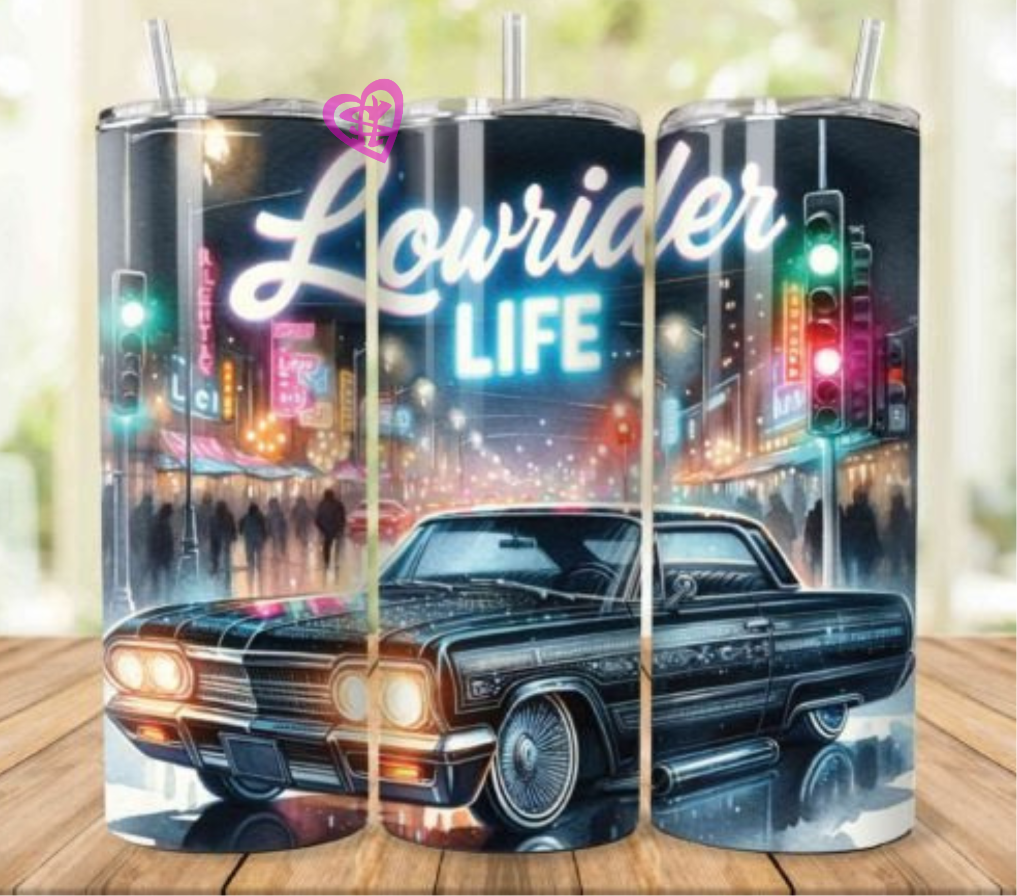 Lowrider Life 5 20oz Straight Tumbler