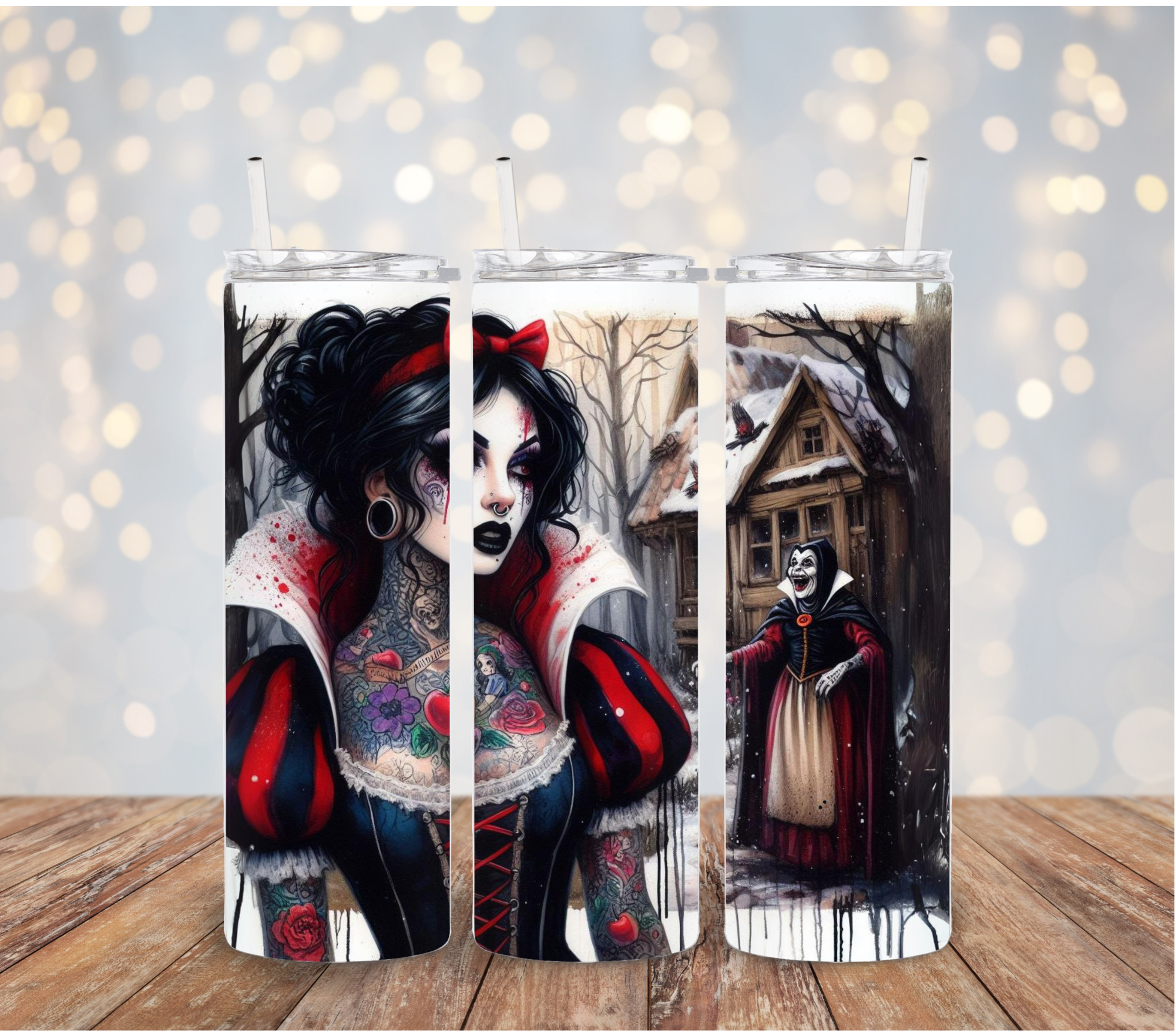 Princess Tumblers – Goth/Tattoo Style