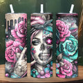 Sugar Skull Girl 20oz Straight Tumbler