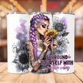 Surround Yourself With Positive Vibes 20oz Straight Tumbler
