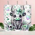 Spooky Highland Cow 20oz Straight Tumbler