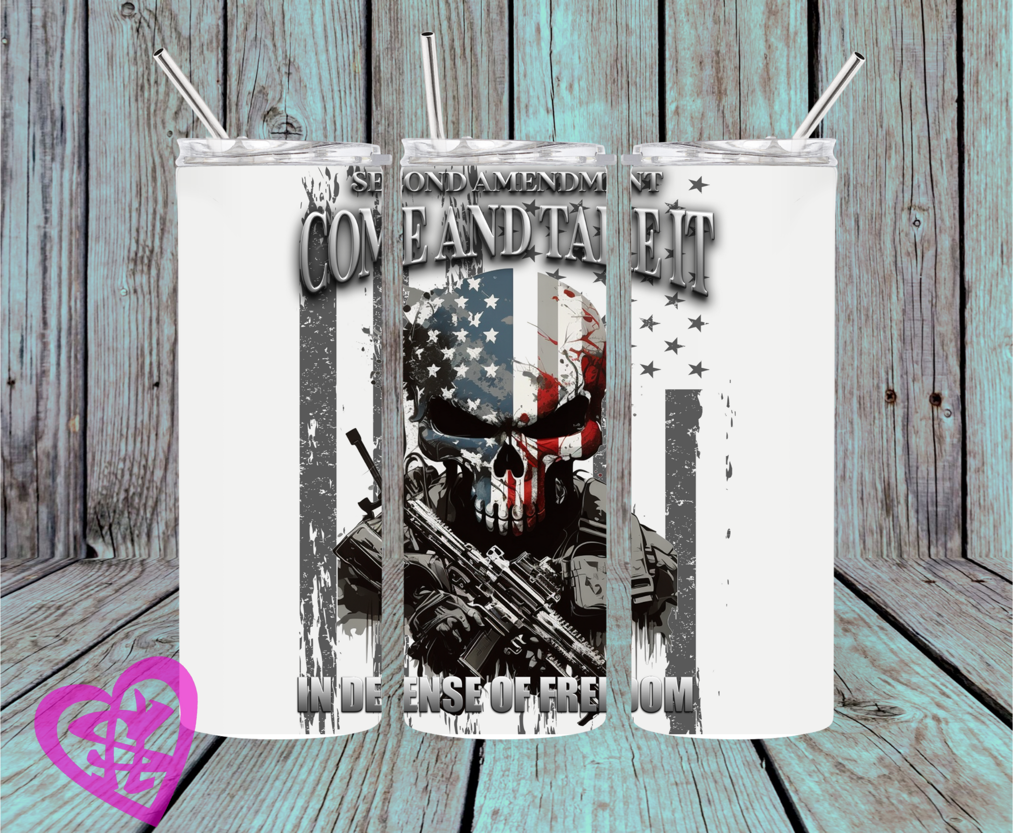 Second Amendment Come and Take It Tumbler