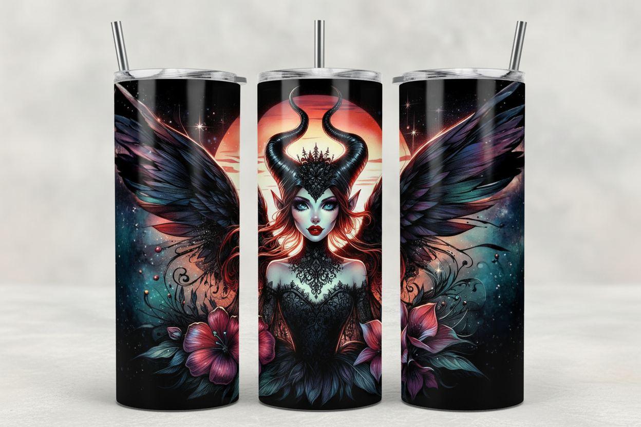 Dark Maleficent Tumbler 3-spread