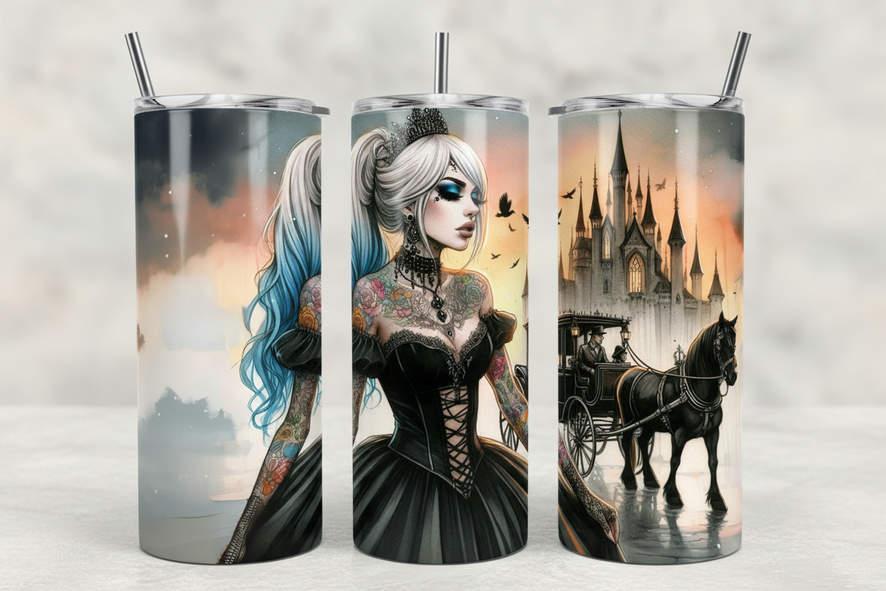 Gothic Cinderella 1 Tumbler 3-spread