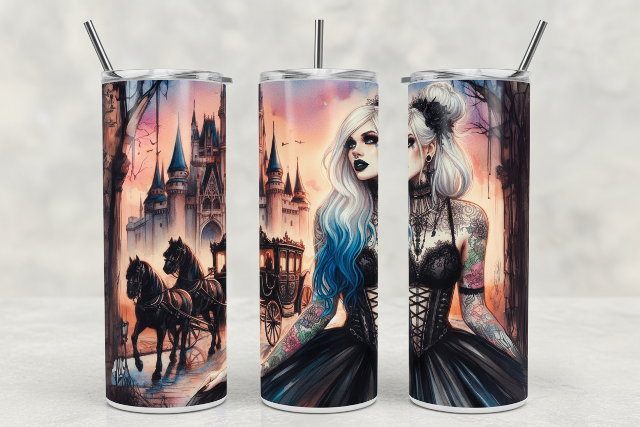 Gothic Cinderella 2 Tumbler 3-spread