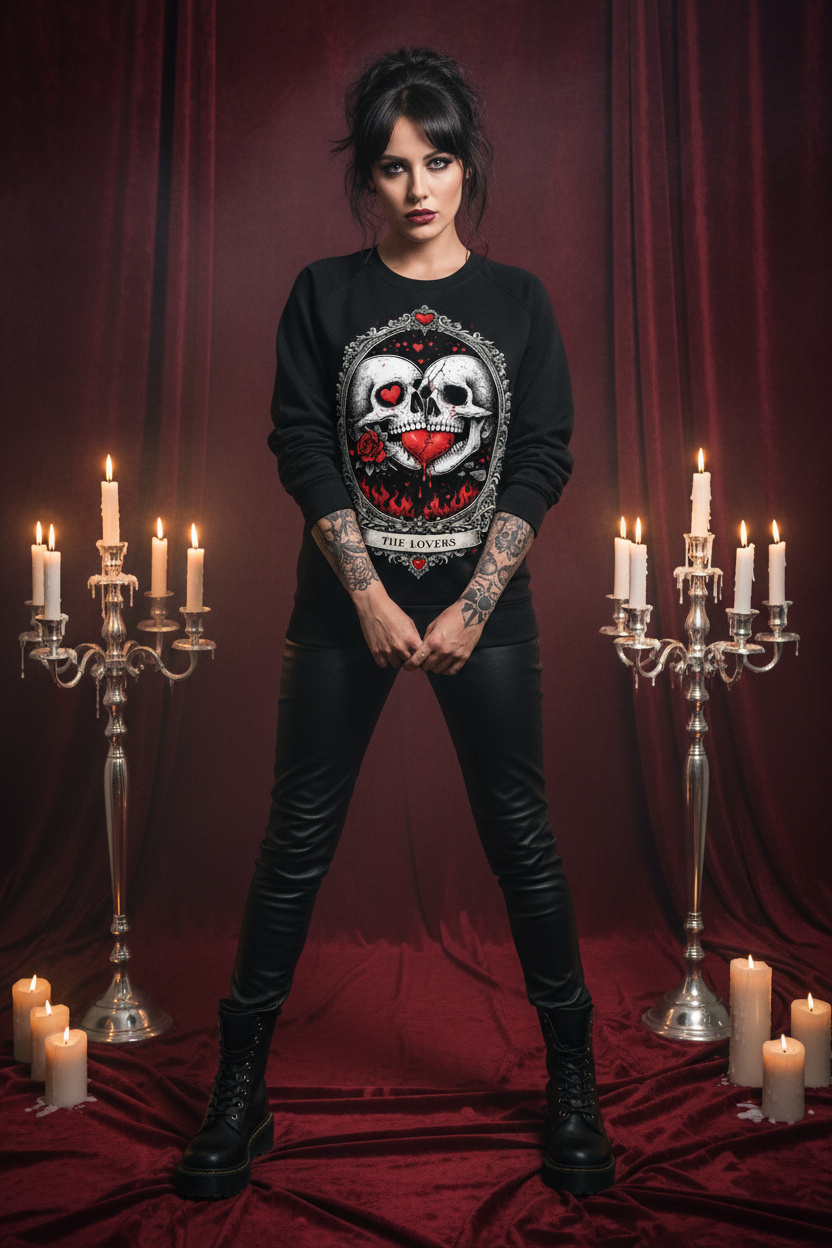 The Lovers Tarot Tee II – Crew Sweater