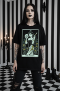 Goth girl wearing The Vixen Tarot Tee