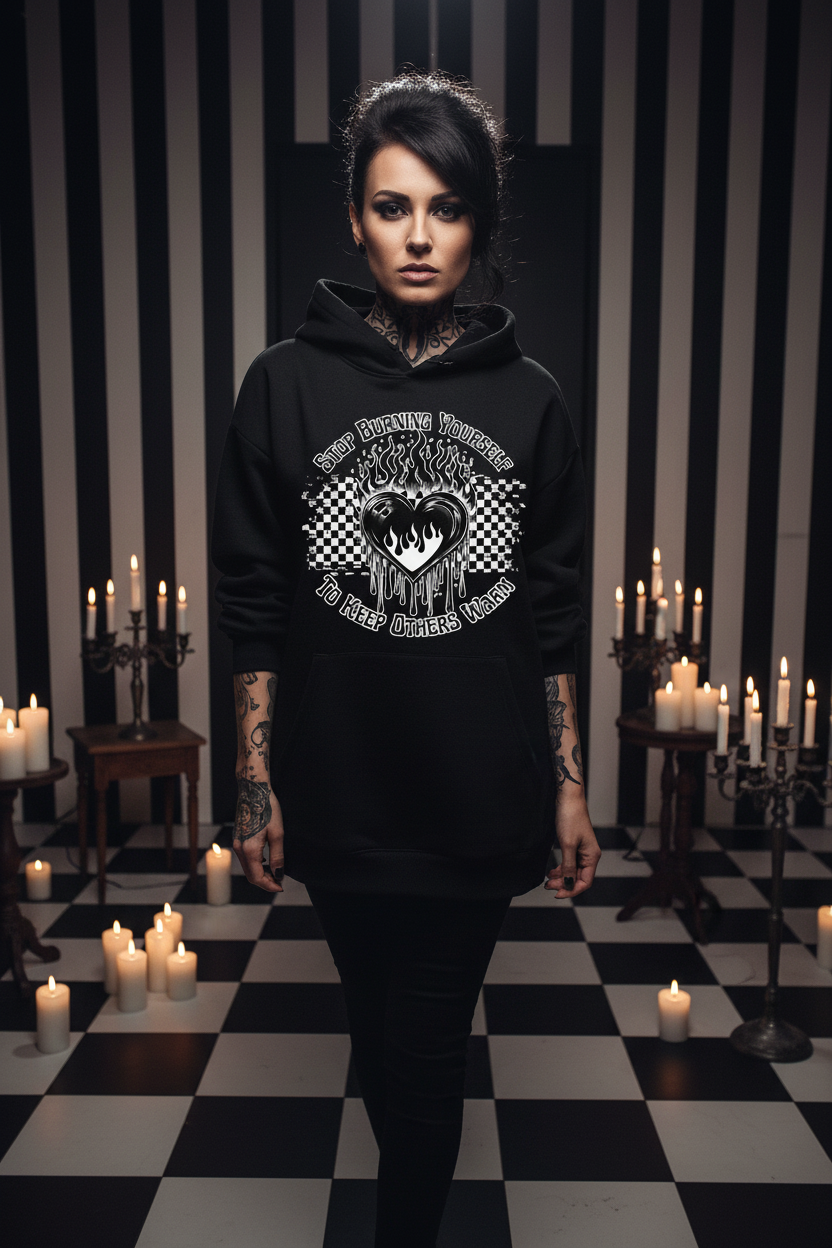 Stop Burning Yourself Hoodie