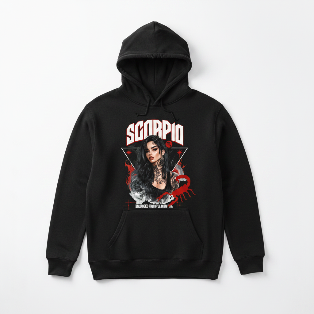 Scorpio Zodiac Hoodie Mockup