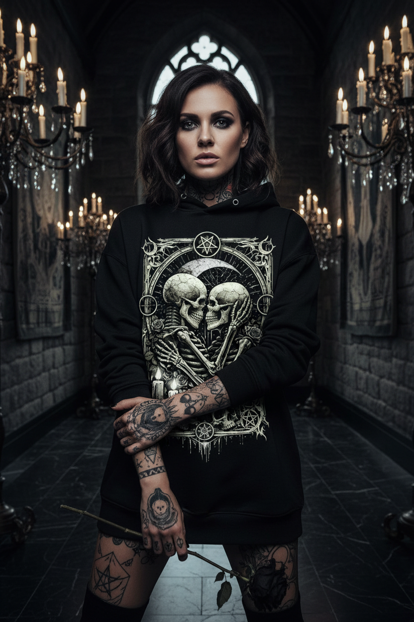 The Lovers Tarot Tee IV – Hoodie