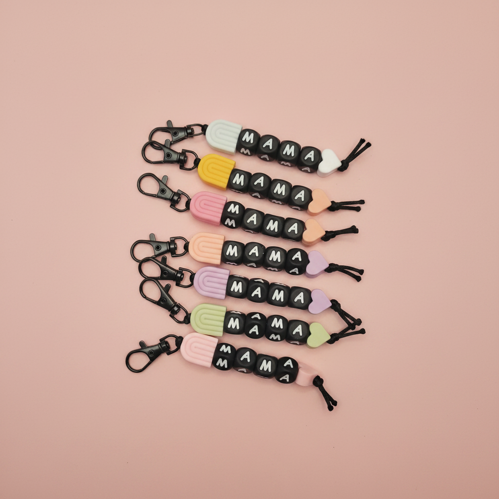 MAMA Keychains - Blush Pink