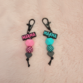 Rock MAMA Keychains - Blush Pink
