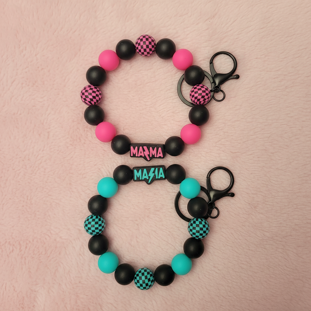 Rock MAMA Wristlets - Blush Pink