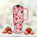 Strawberry Tumbler - Summery Background