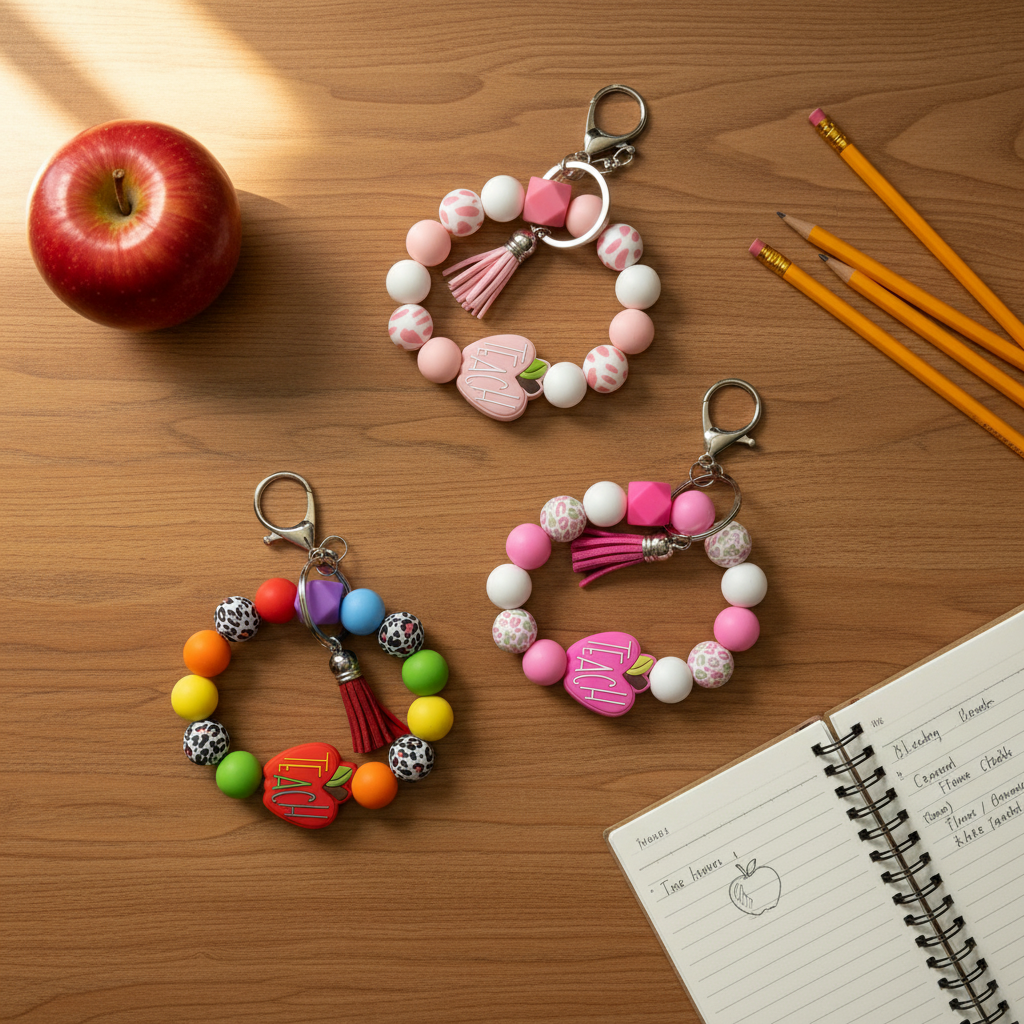 Teach Wristlets - Top Down Flat Lay